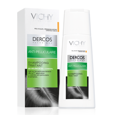 Vichy Dercos Anti Dandruff Treatment Shampoo For Dry and Itchy Scalps 200ml