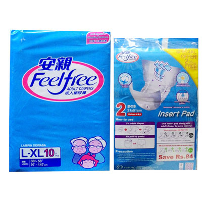 FeelFree Adult Diapers L And XL10 Free 2 Packs