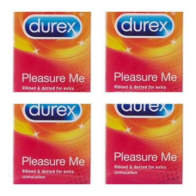 Durex Condoms 10s Pleasure me pack of 4