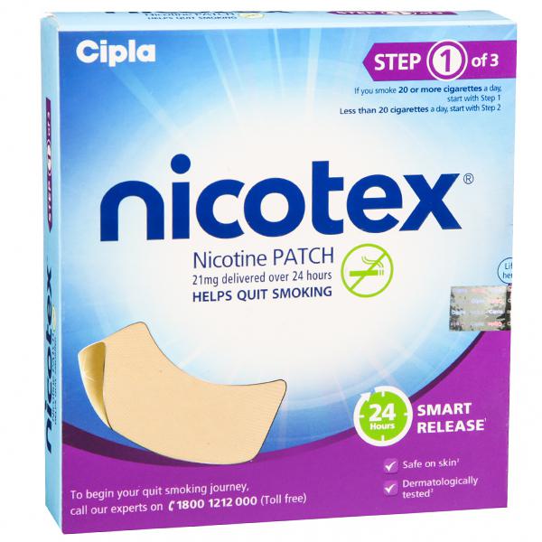 Nicotex Nicotine Patch Step 1