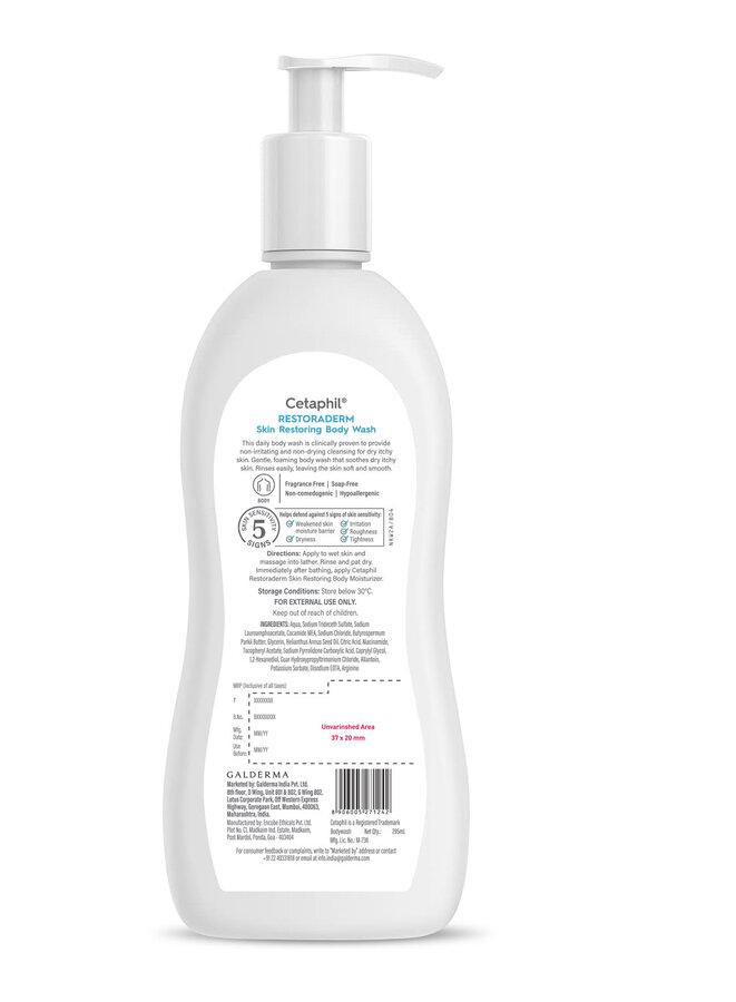Cetaphil  Restoraderm Skin Restoring Body Wash 295ml