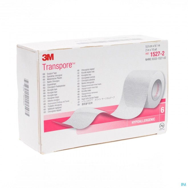 3M  Transpore (TM) Surgical Tape  5 CM X 9.1 M  2 IN X 10 YD 1527 -2