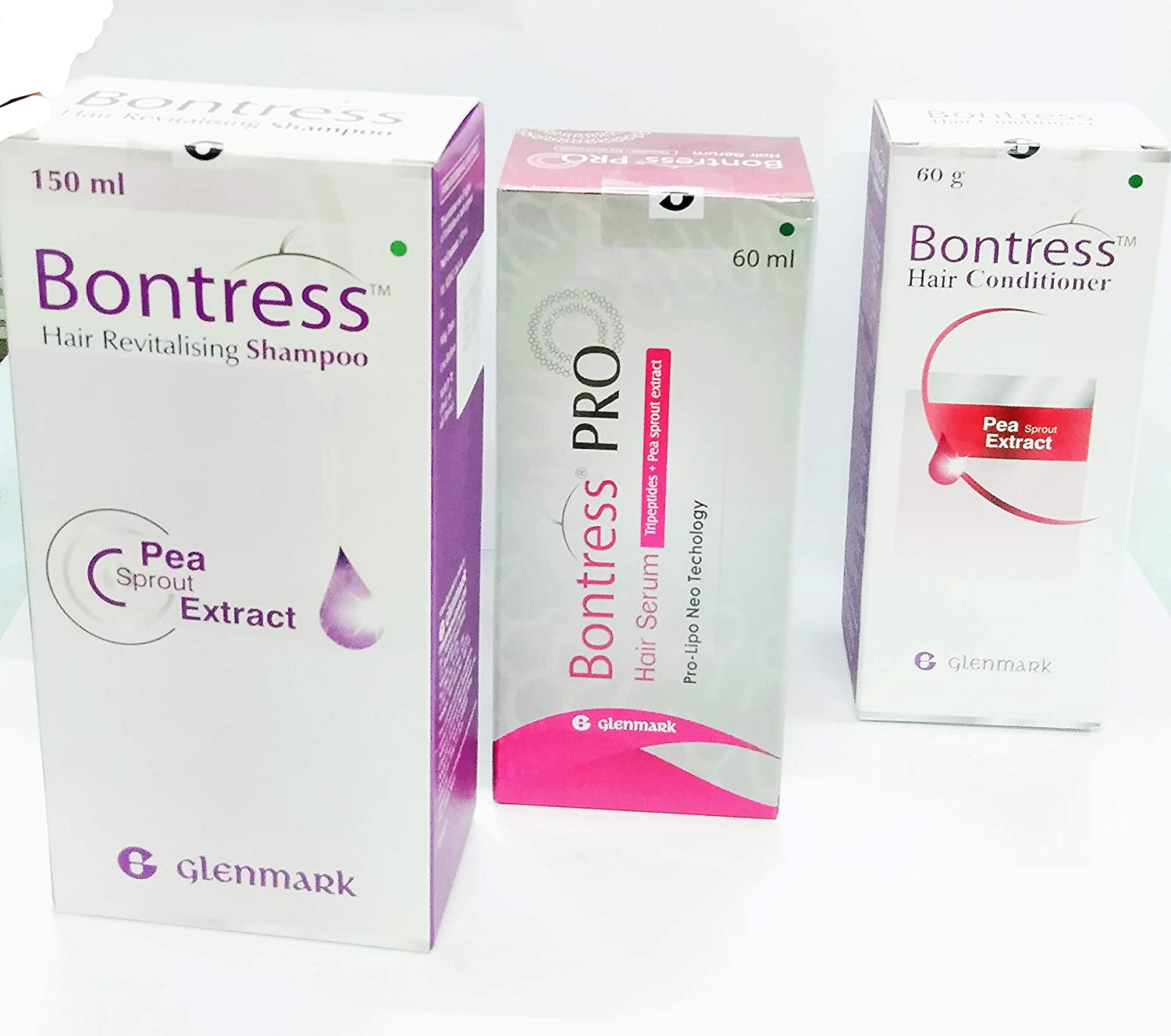 Combo of Bontress shampoo  conditioner and hair serum