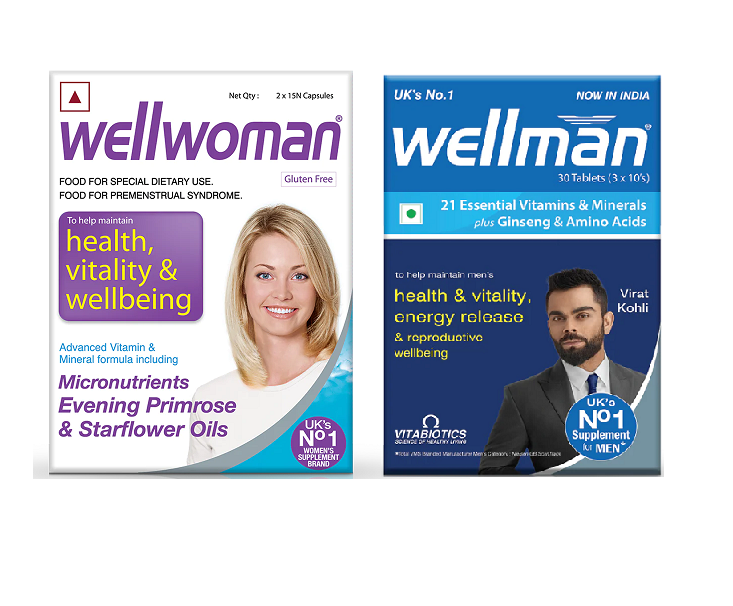 Wellwoman 30 Capsules With Wellman 30 Tablets Combo