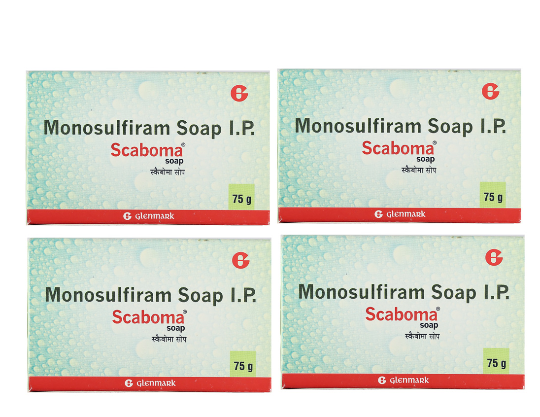 Monosulfiram soap I P Scaboma soap 75g pack of 4