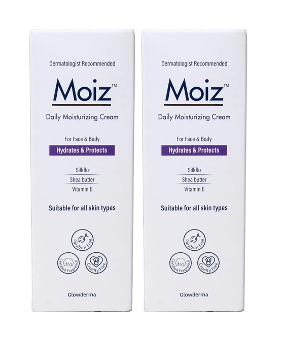 Moiz Daily Moisturising Cream 50gm Pack Of 2