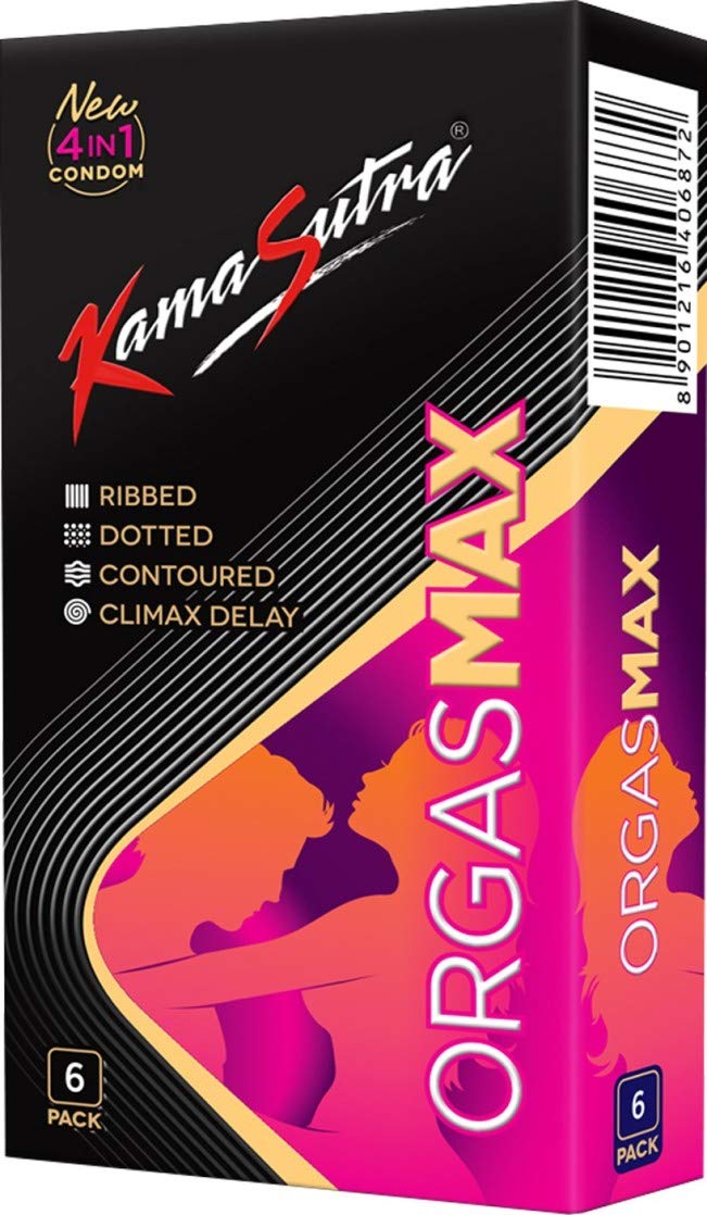 KAMASUTRA  ORGASMAX 6`S PACK 4 IN 1 CONDOM  