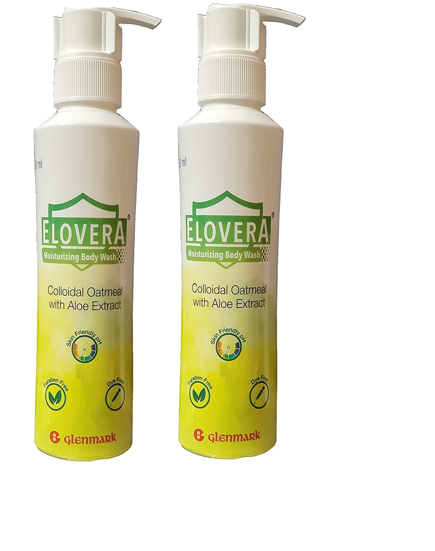 Glenmark Elovera Bodywash 150ml pack of 2