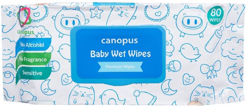 canopus baby wet wipes 80 wipes