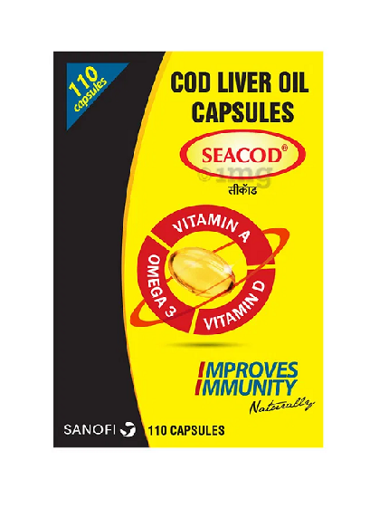 Seacod Cod Liver Oil 110 Capsule Pack Of 2