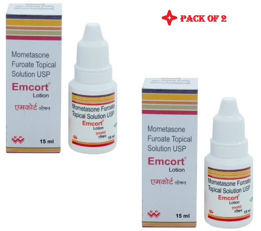 Emcort Lotion 15ml pack of 2