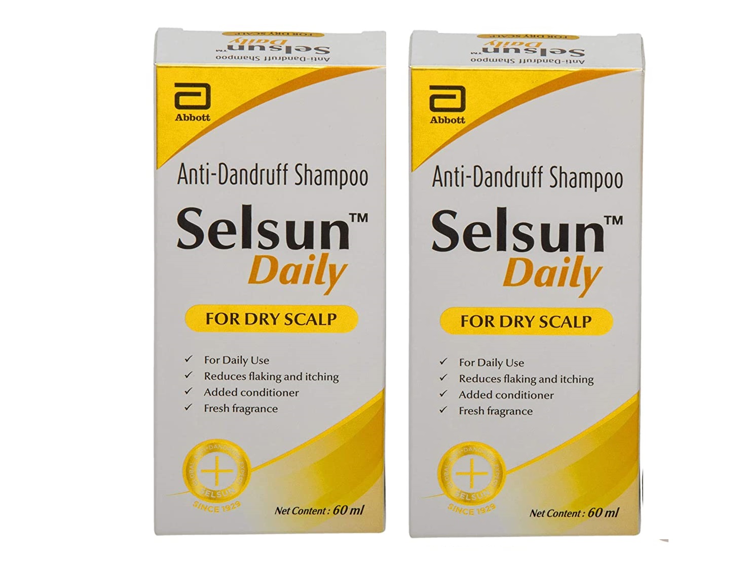 Selsun Daily Shampoo for Dry Scalp 120ml Pack Of 2