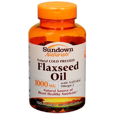 Rexall Sundown Naturals Flaxseed Oil 1000 mg 100 Softgels