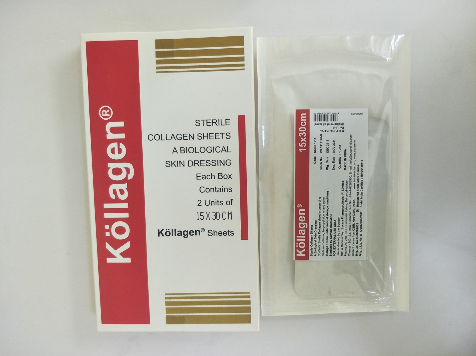 kollagen sheet 15x30