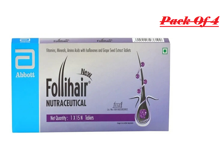 Follihair New Tablets 15's Pack Of 4