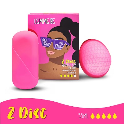 Lemme Be Z Disc Menstrual Disc 6 Hours Period Protection 30ml Capacity