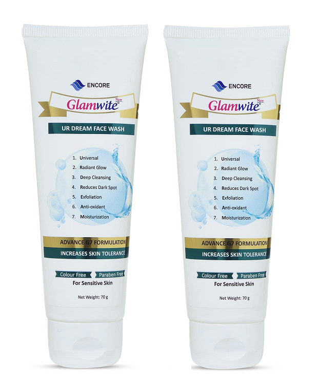 Glamwite Face Wash 70gm Pack Of 2