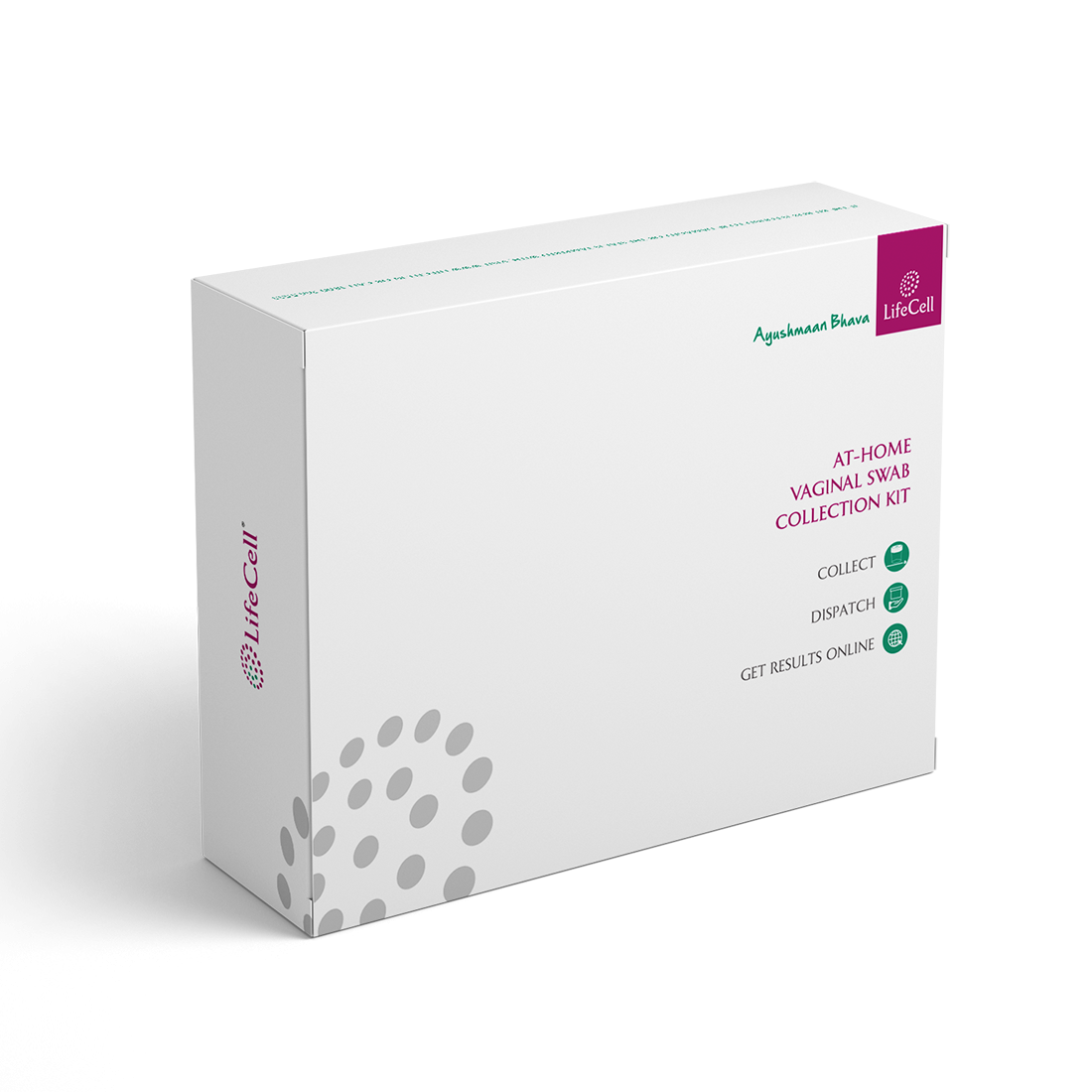 LifeCell HPV Test - Female At-home collection kit for cervical cancer screening