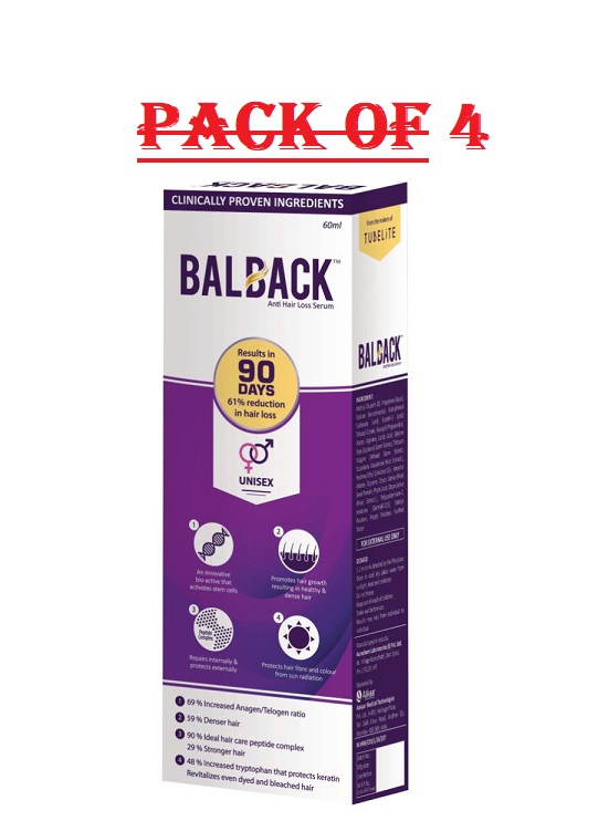 Balback Anti Hair Loss Serum 60ml Pack Of 4