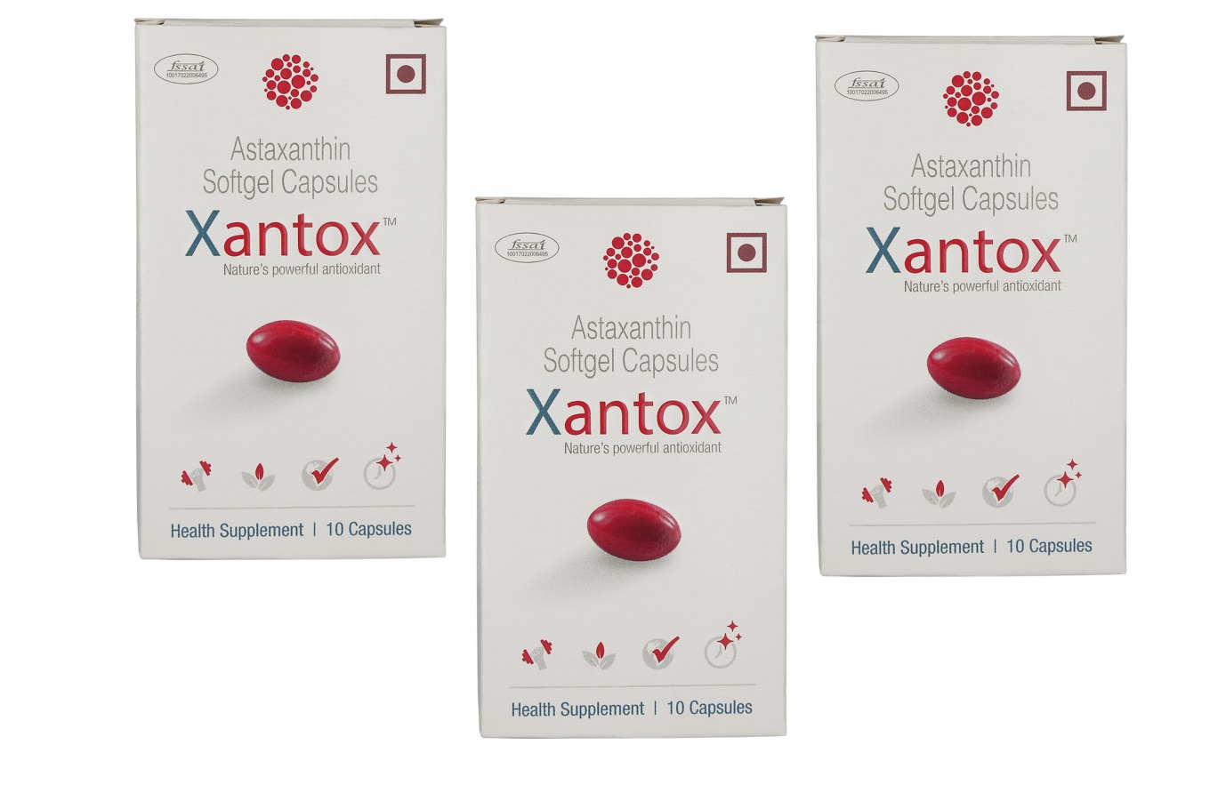 Glenmark Xantox VF Sunscreen Antioxident Supplement for Skin -30 Capsules