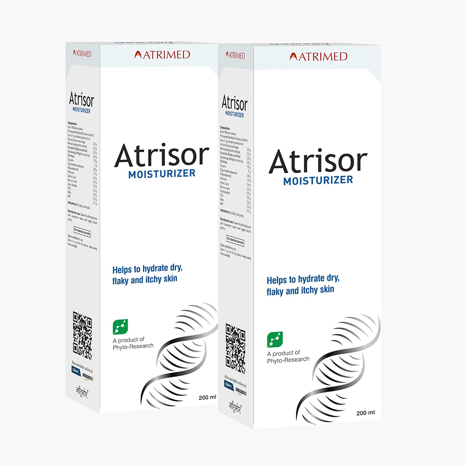  ATRIMED Atrisor Moisturizer 200ml Pack Of 2