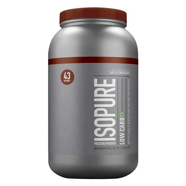 Isopure Low Carb Dutch Chocolate Flavour Protein Powder 3 lb