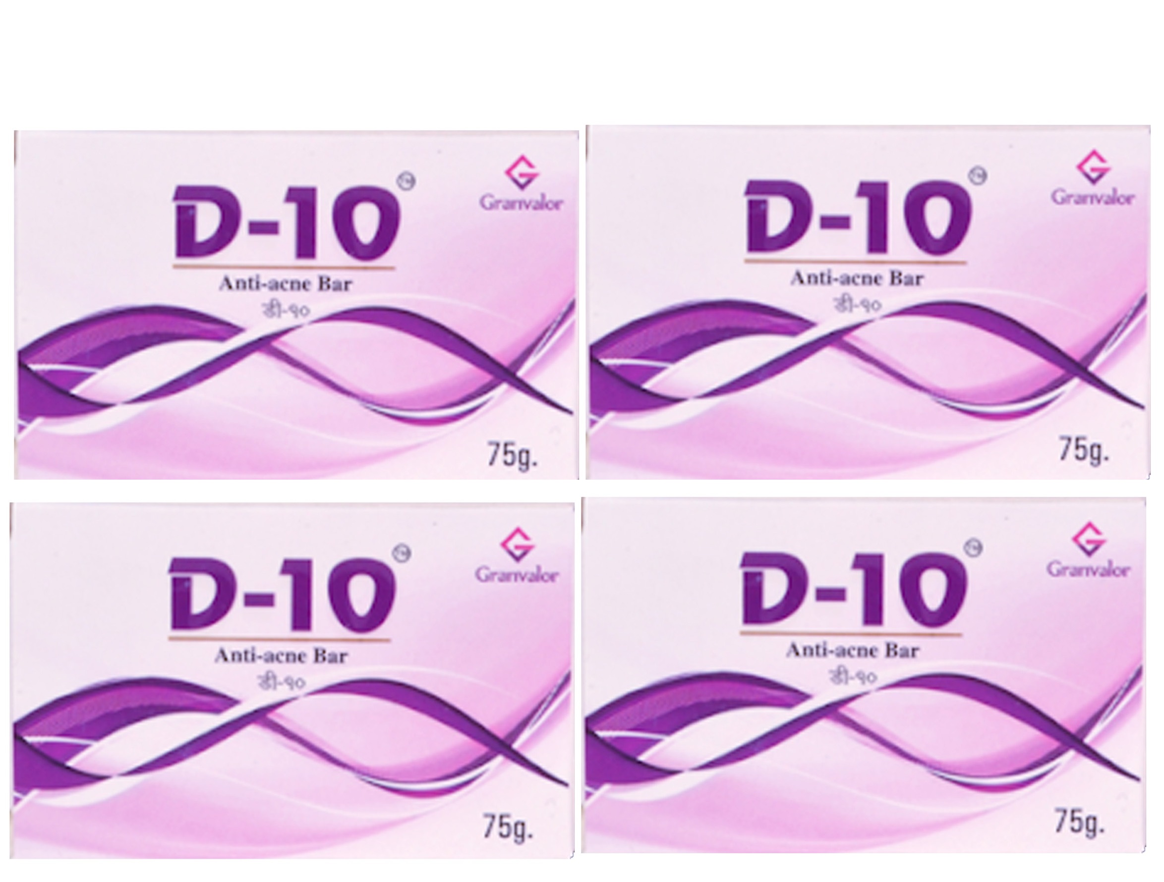 D 10  Anti acne Bar Pack of 4  75g