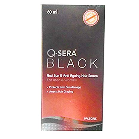 Q Sera Black AntiSun  AntiAgeing Hair Serum 60Ml