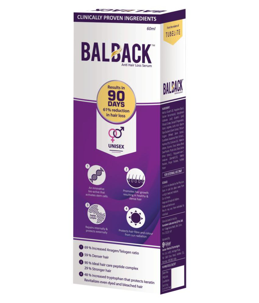 Balback Anti Hair Loss Serum 60ml Pack Of 4