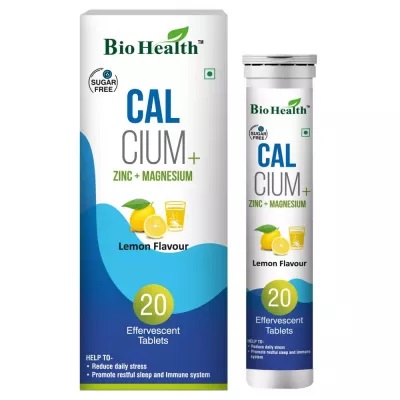 Bio Health Calcium + Zinc + Magnesium Effervescent Tablets - 20 tablets