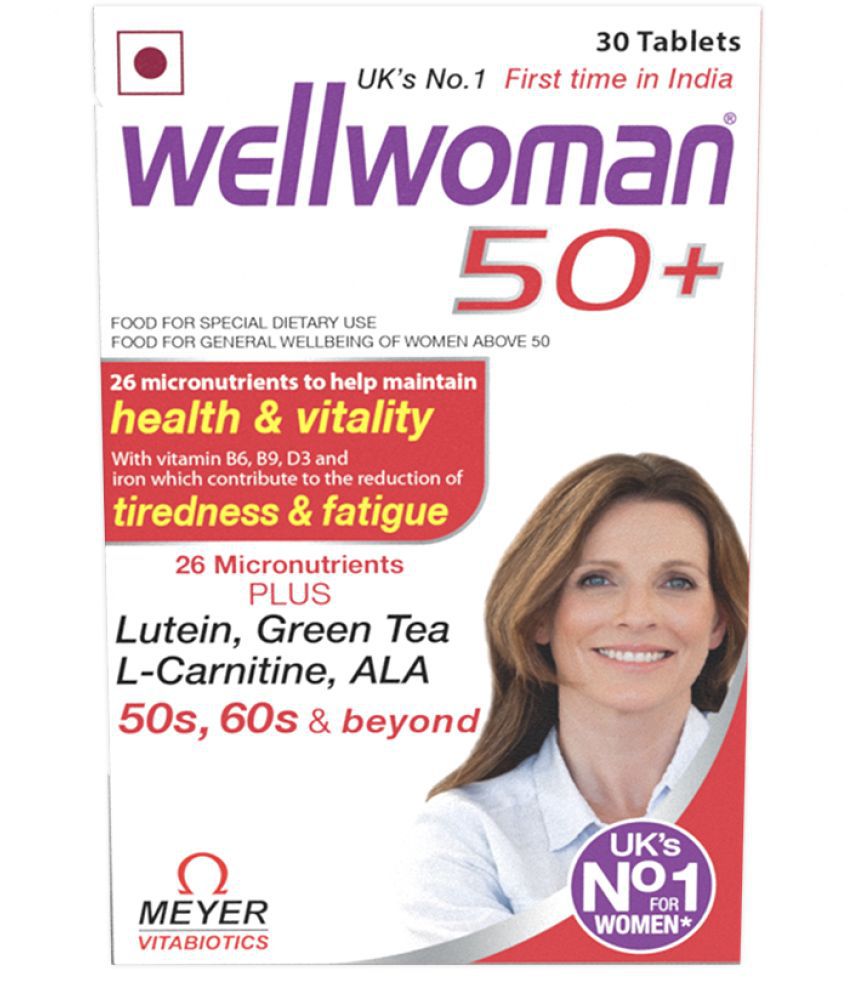 Wellwoman 50plus Health Supplements 26 Vitamins and Minerals 30 Tablets