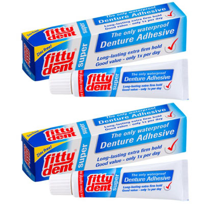 Fittydent Super Adhesive Cream 20g pack of 2