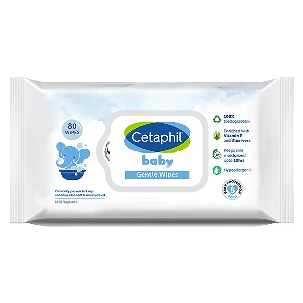 Cetaphil Baby Gentle Wipes 80 Count