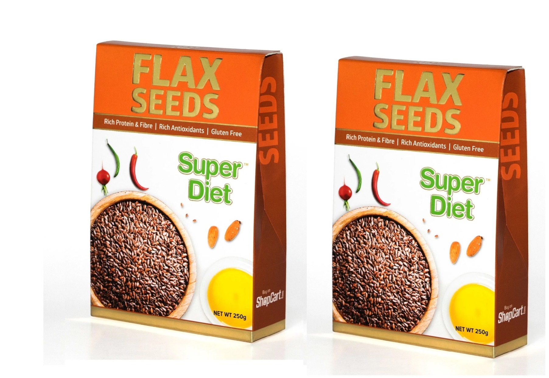 FLAX SEEDS SUPER DIET 250GM Pack Of 2