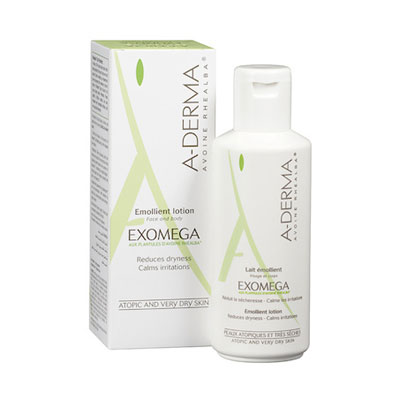 ADerma Exomega Emollient lotion 100ml for face and body