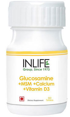 Inlife Glucosamine Plus MSM Plus Calcium Plus Vitamin D3 60 Tablets