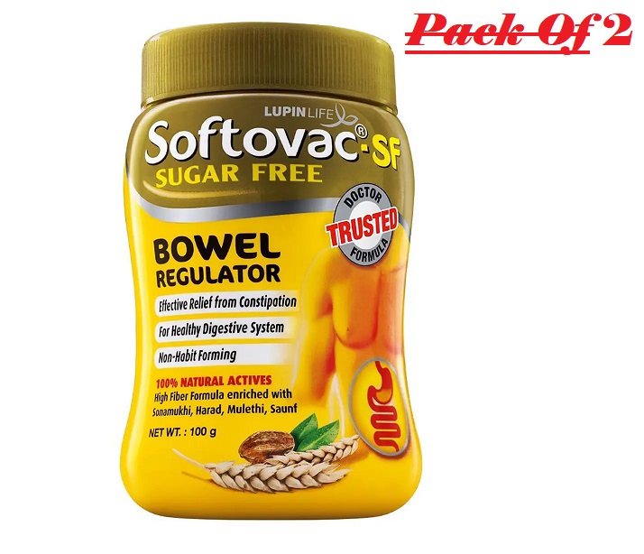 Softovac-SF Sugar Free Bowel Regulator Powder 100gm Pack Of 2