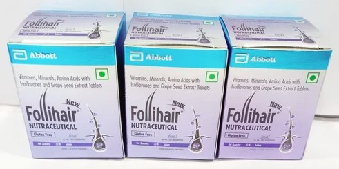 Follihair New Nutraceutical, 30 Tablets Pack Of 3