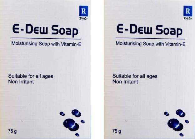E Dew soap 75gm pack of 2