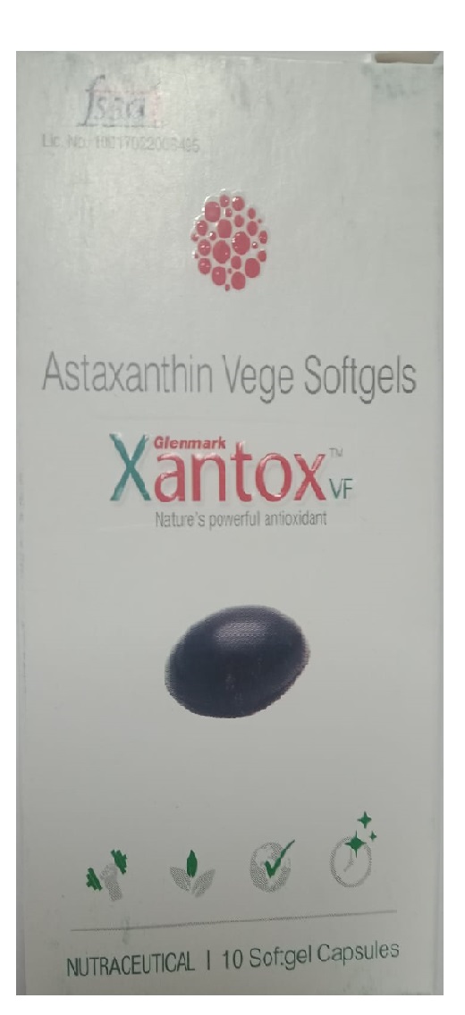 Glenmark Xantox VF Sunscreen Antioxident Supplement for Skin -10 Caps 