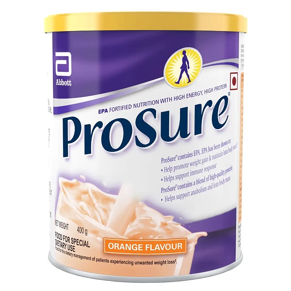 Prosure Orange Flavour Powder 400gm Tin