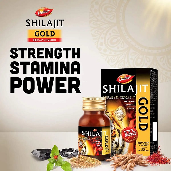 Dabur Shilajit Gold 20 Capsules