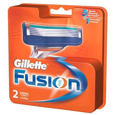 Gillette Fusion Manual Blade  2 Cartridges