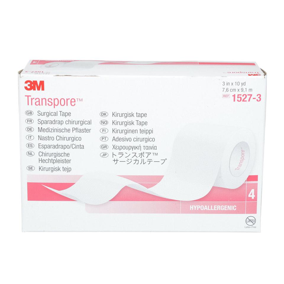 3M Transpore Surgical Tape 7.5CM x 9.1 3 in. x 10 yd  1527 - 3