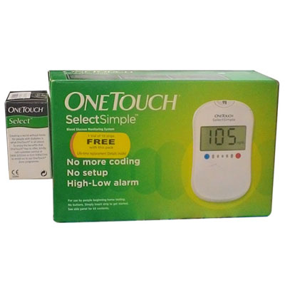 OneTouch Select Simple 1Vial of 10 Strips Free