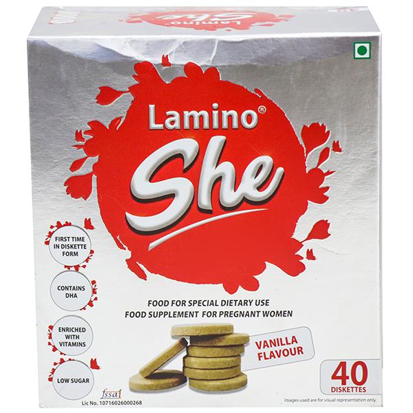 Lamino She (Diskettes) Vanilla Flavor 200G - 40 PCS