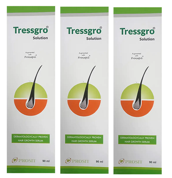 Tressgro Solution 90ml Pack Of 3