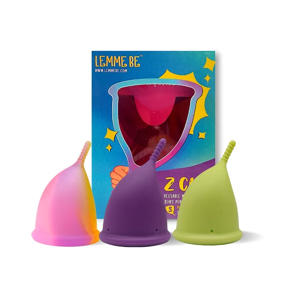 Lemme Be Z Cup-reusable Menstrual Cup Lemon Yellow Ultra Soft & Rash Free FDA Approved