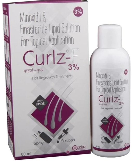 Curlz-F 3% Topical Solution 60ml