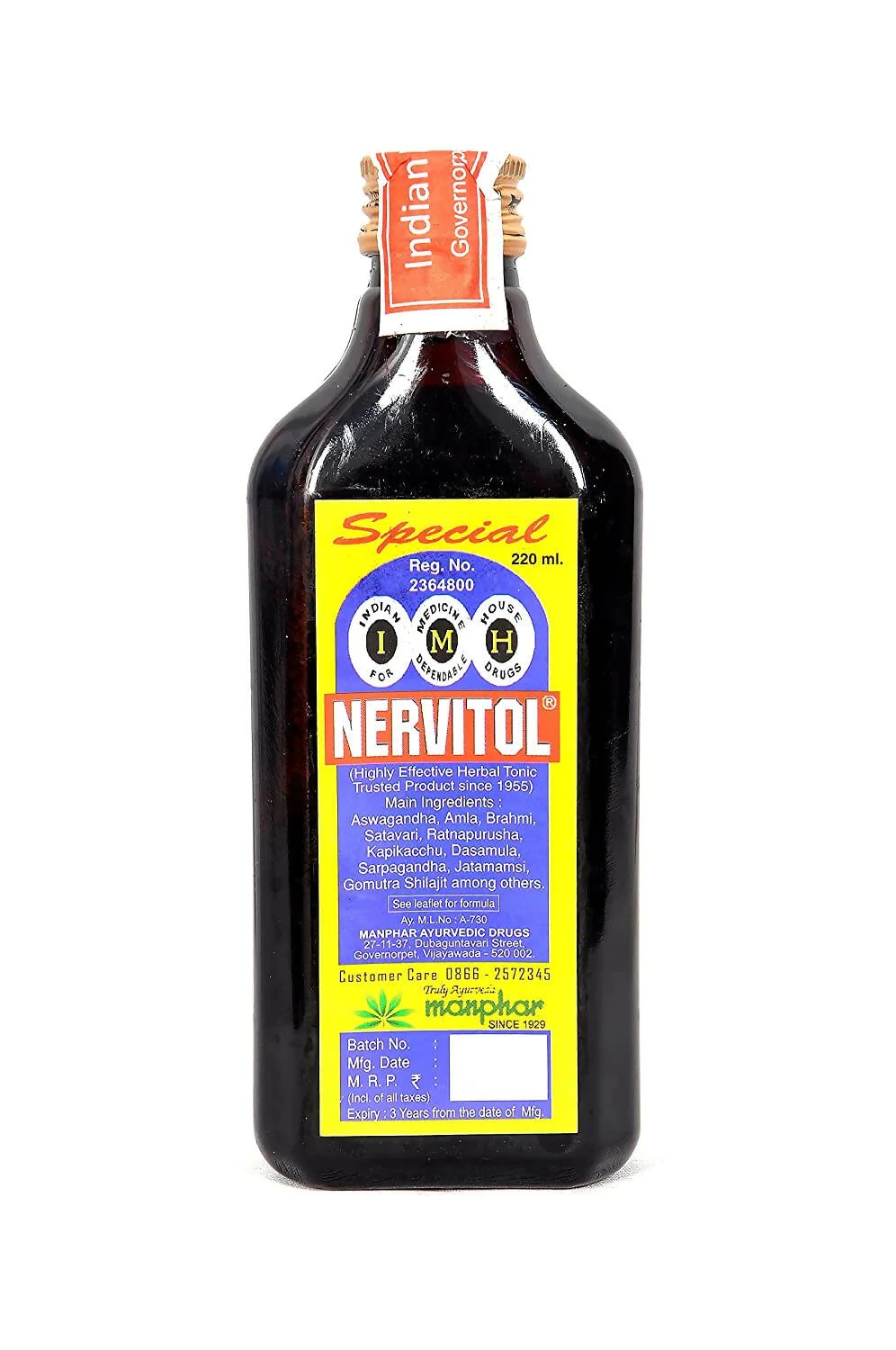 Manphar Nervitol -110ml Pack Of 2